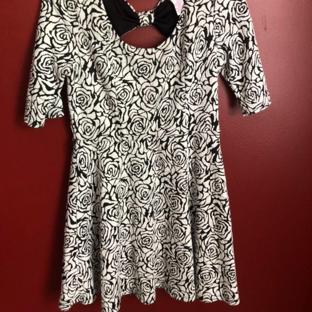 Floral Bow Back Dress